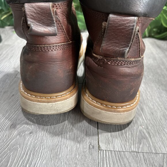 Red Wing Irish Setter 83606 Brown Leather Work Boots Safety Toe Mens 8.5 main image 10